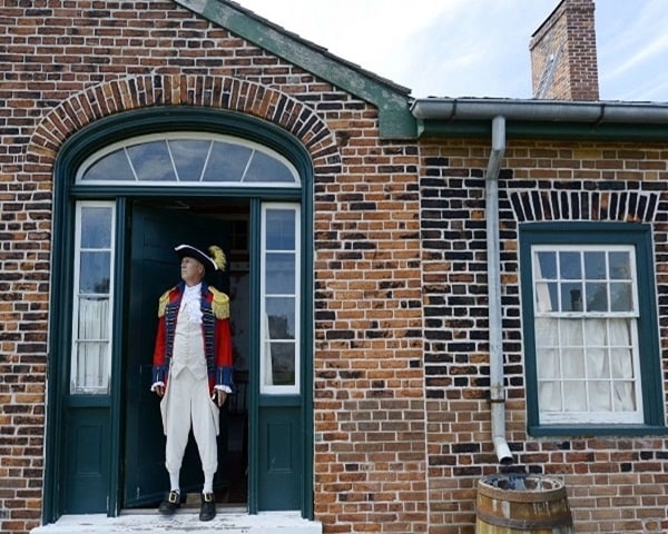 Man standing at the door in Fort York